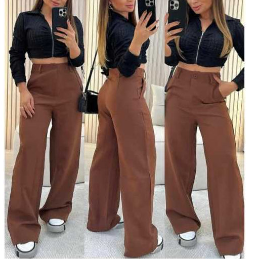 Kit 4 Calças Pantalona Alfaiataria Premium Wide Leg